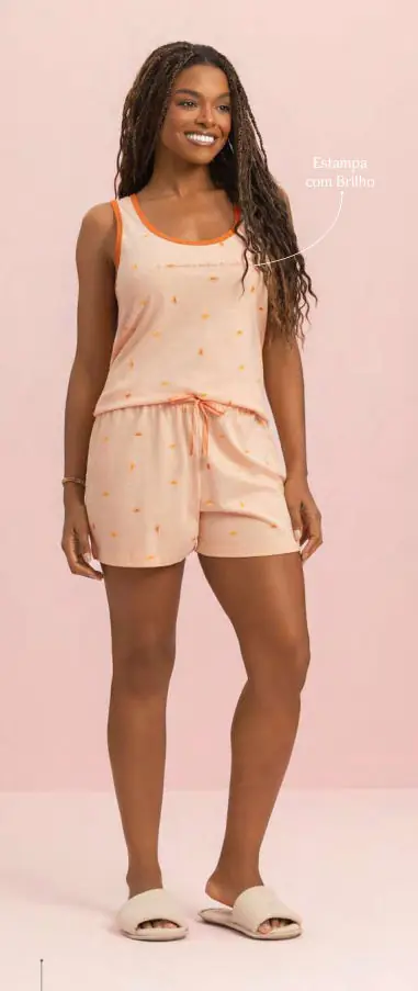 Short Doll Regata coleção Despertar Suave — pijama feminino Lua Encantada Verão 2027, ref. 10120261