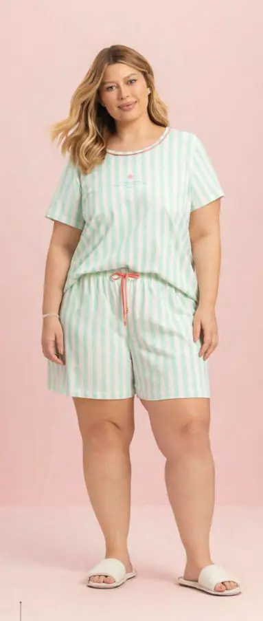 Short Doll Manga Curta — pijama feminino Lua Encantada Verão 2027, ref. 10890065
