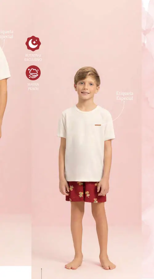 Pijama Manga Curta — pijama infantil Lua Encantada Verão 2027, ref. 12030182