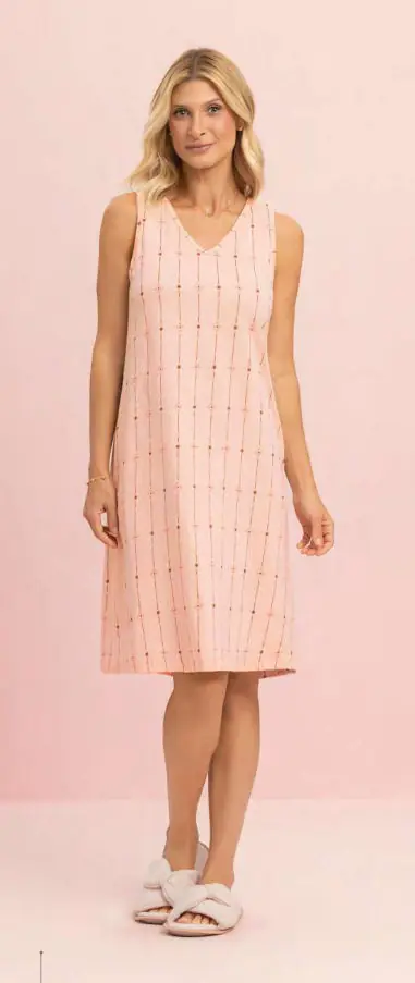 Camisola Regata coleção Fio a Fio — pijama feminino Lua Encantada Verão 2027, ref. 19000089