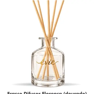 Frasco difusor Florença (dourado) 220ml — Êvie D’Parfum